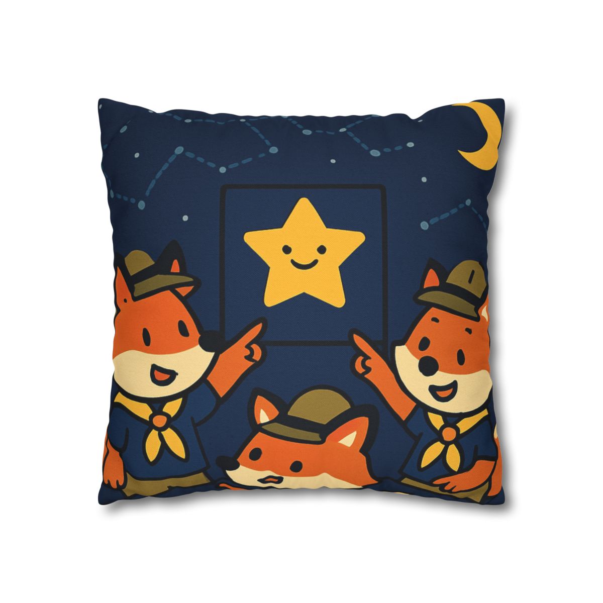 Stargazing Fox Scouts unique gift pillow cases