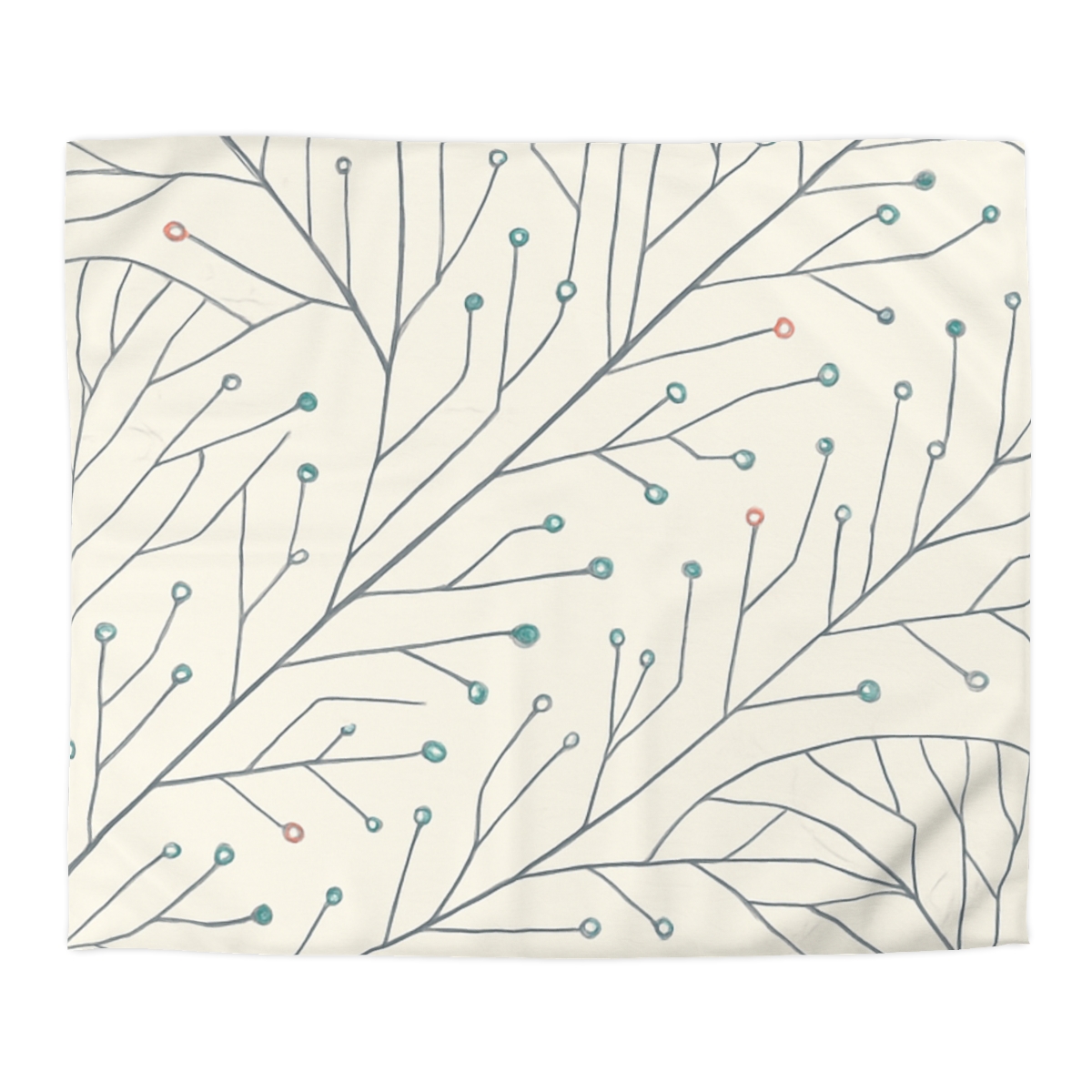 Vein Circuit Filigree designer printed duvets