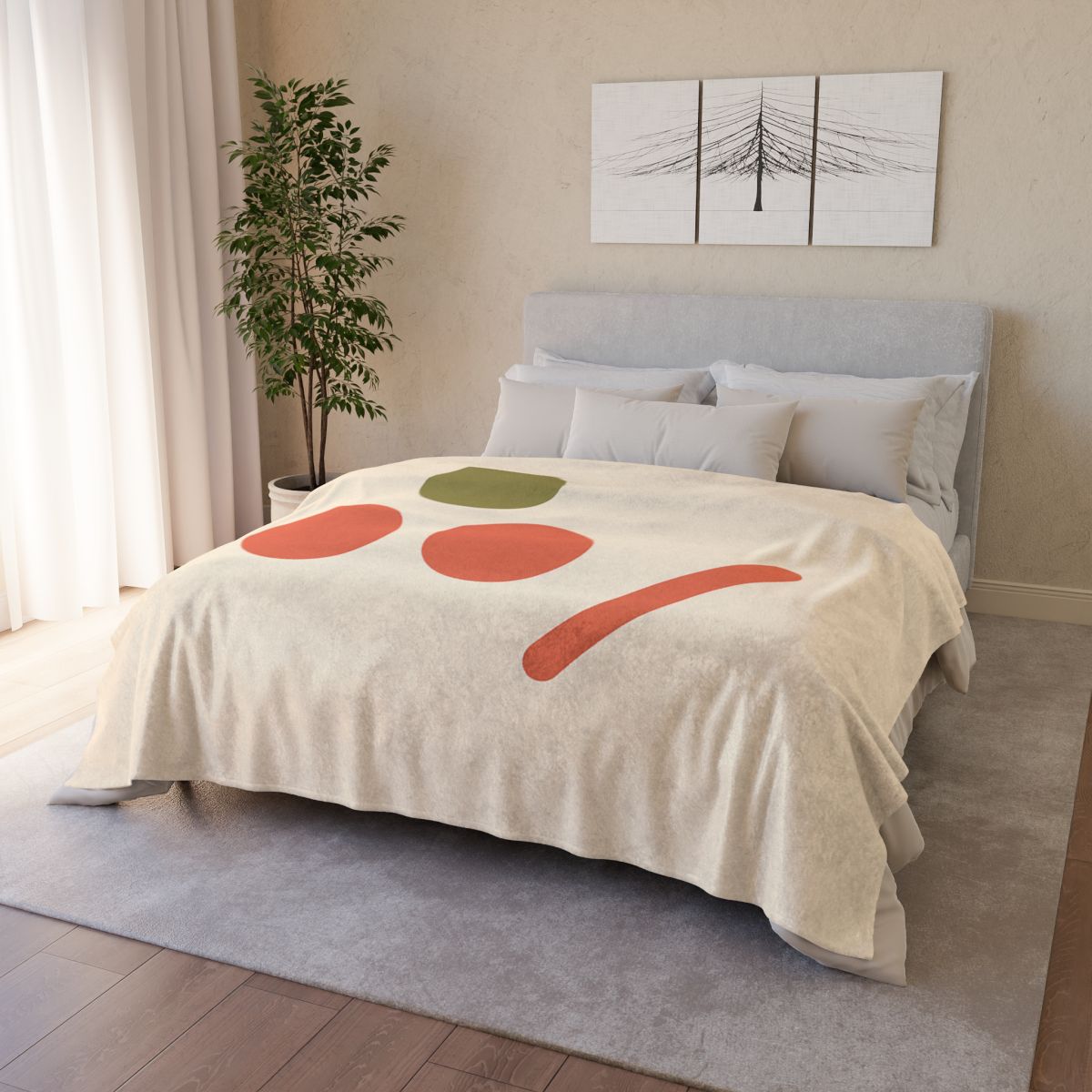 Three Point Triangle Rhythm stylish throw blankets