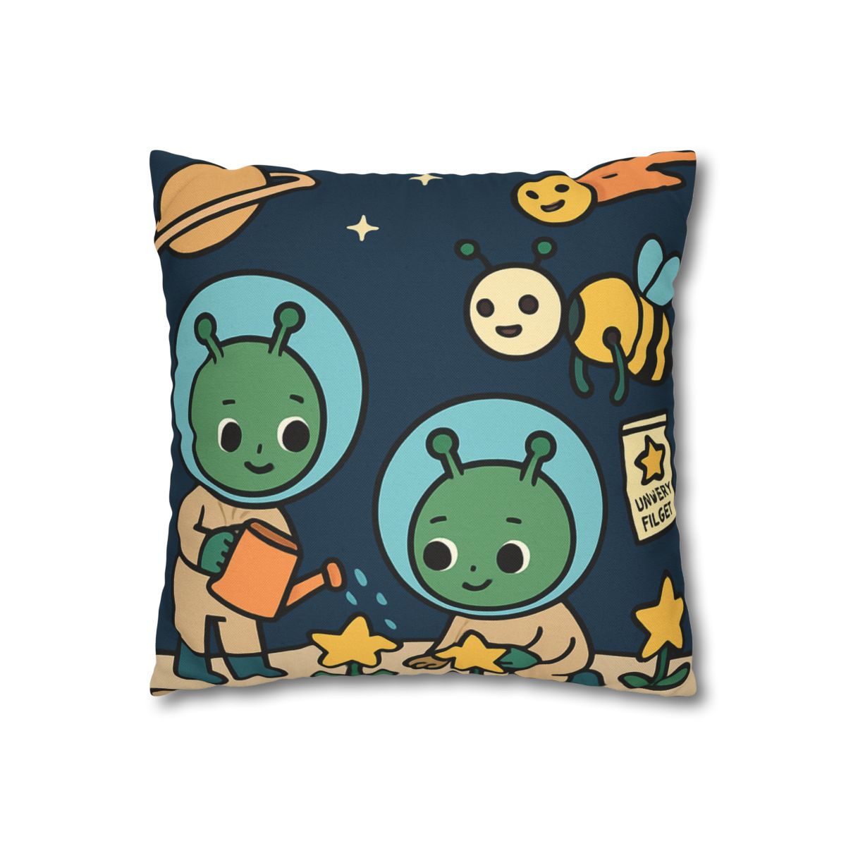 Comet Gardeners On Moon Meadow designer print pillow cases