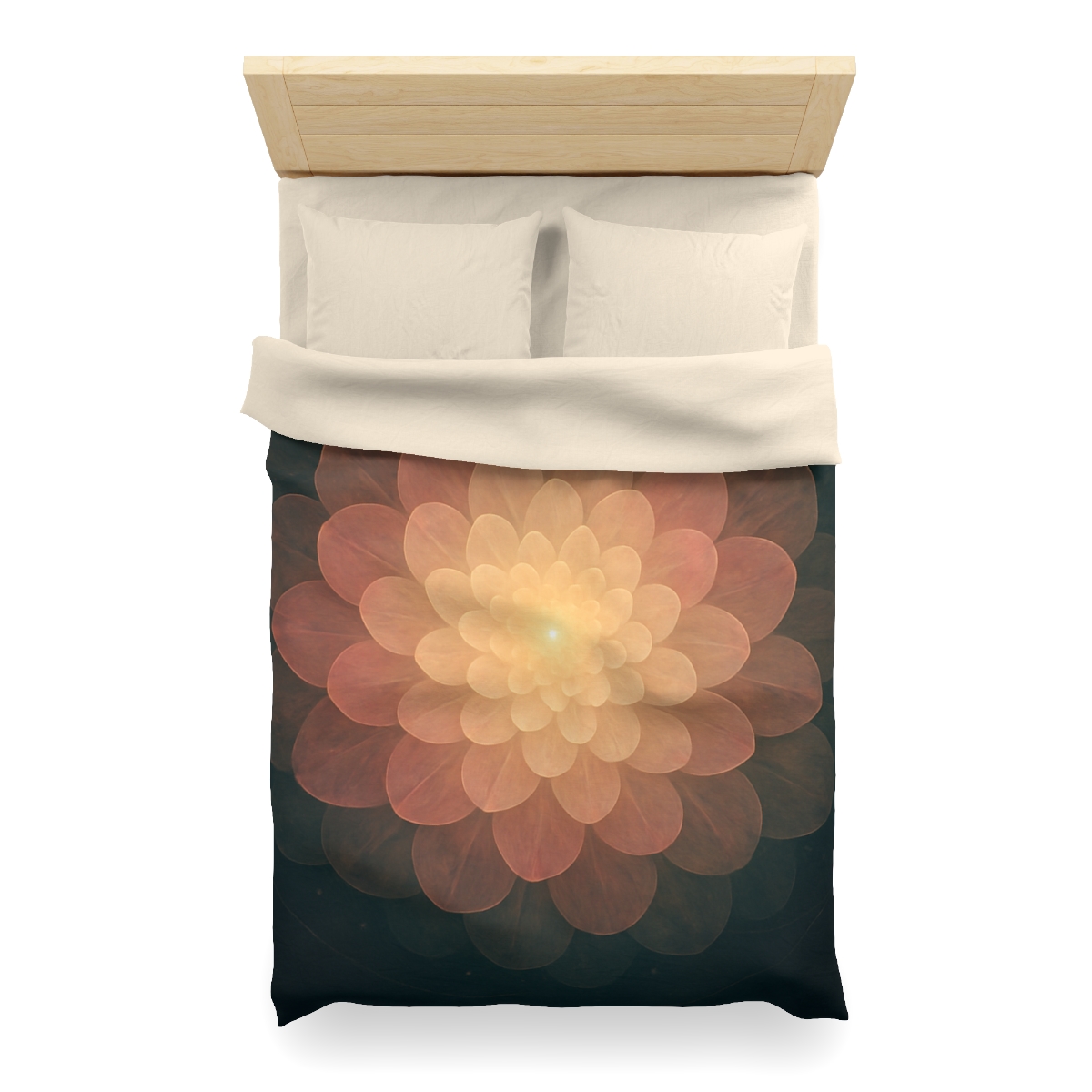 Celestial Petal Halo personalized bedding duvets