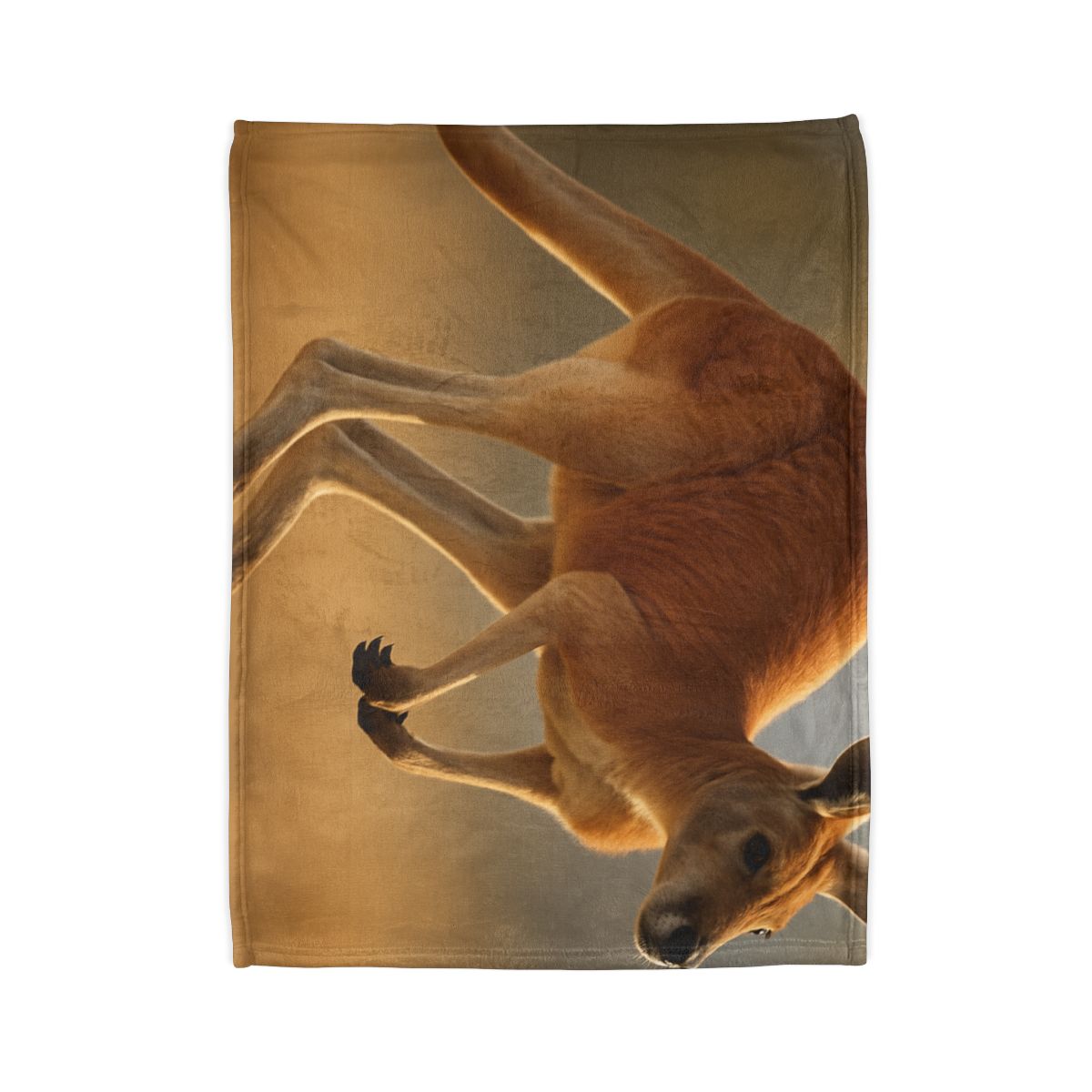 Ember Hop Red Kangaroo designer printed blankets