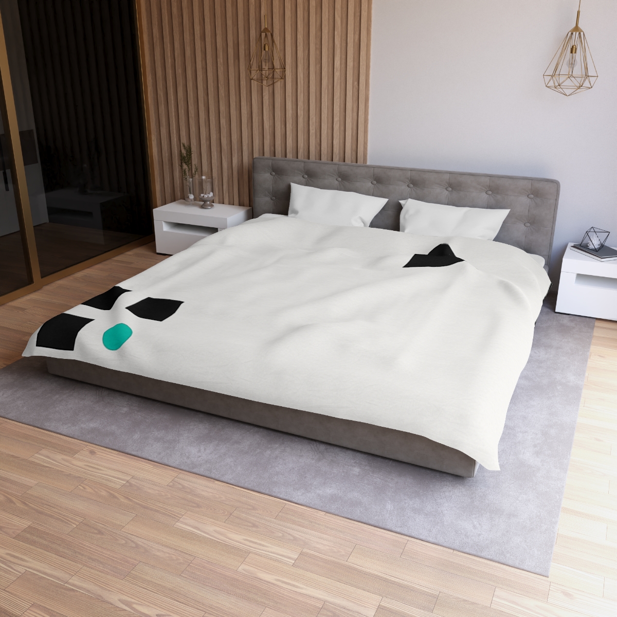 Corner Triad And Missing Cell Grid trendy bedroom duvets