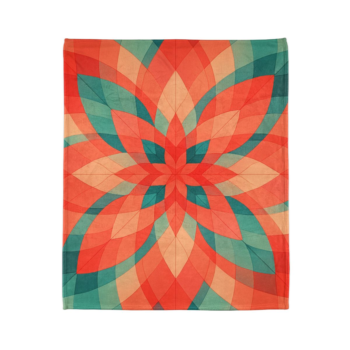 Petal Prism Overlap soft fleece blankets