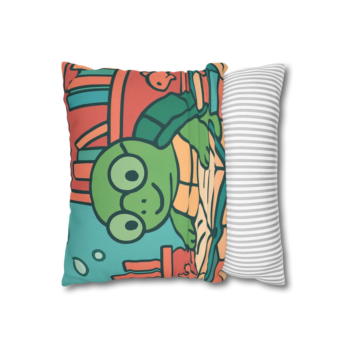 Underwater Library With Bookish Turtle unique gift pillow cases