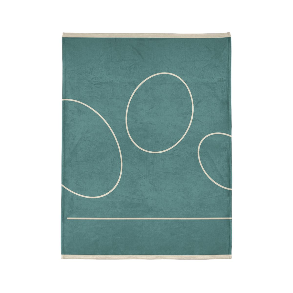 Triad Of Offset Ovals personalized cozy blankets