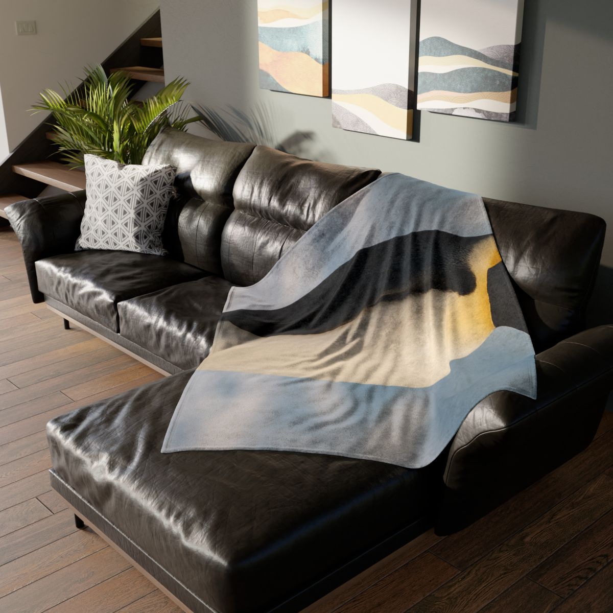 Aurora Drifter Emperor Penguin soft fleece blankets