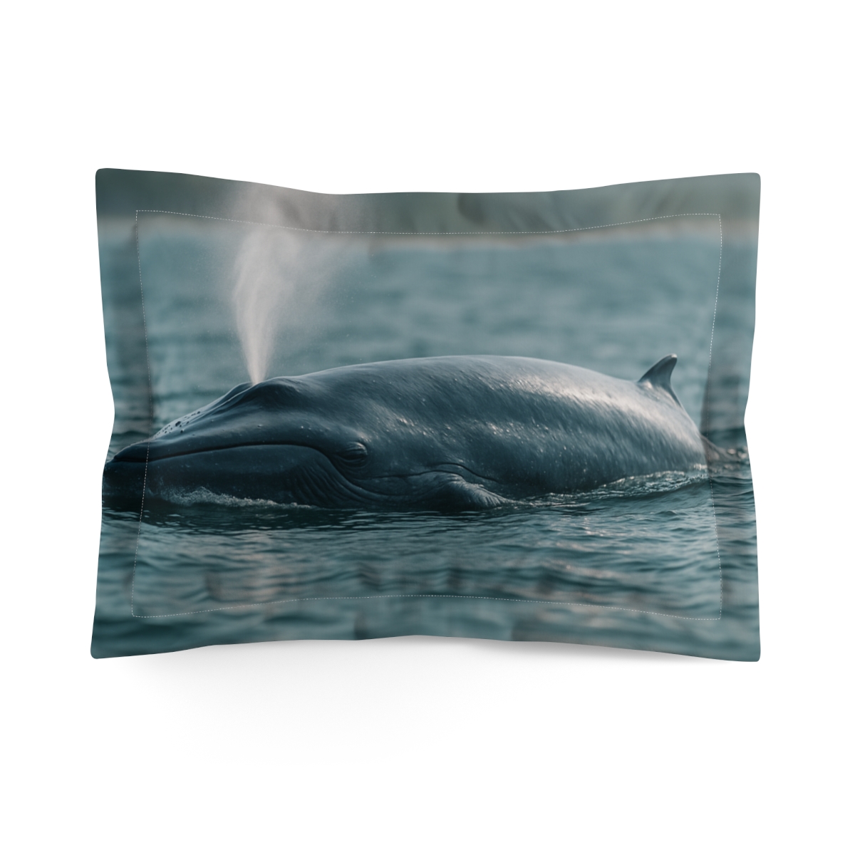 Ocean Song Blue Whale personalized decorative pillows