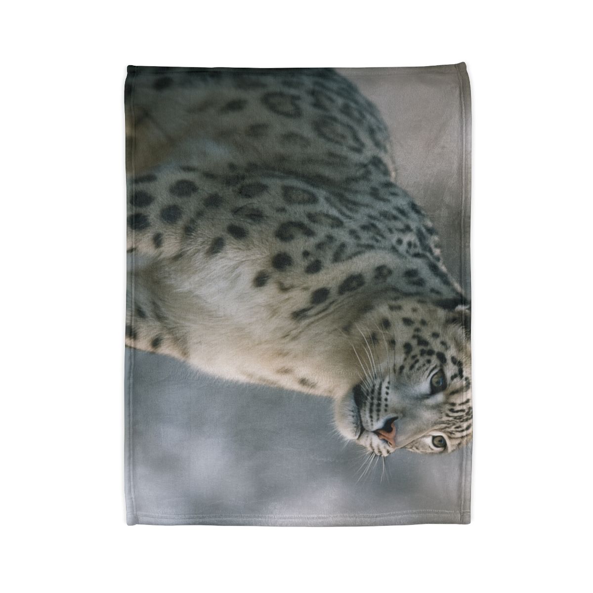Cliff Phantom Snow Leopard designer printed blankets