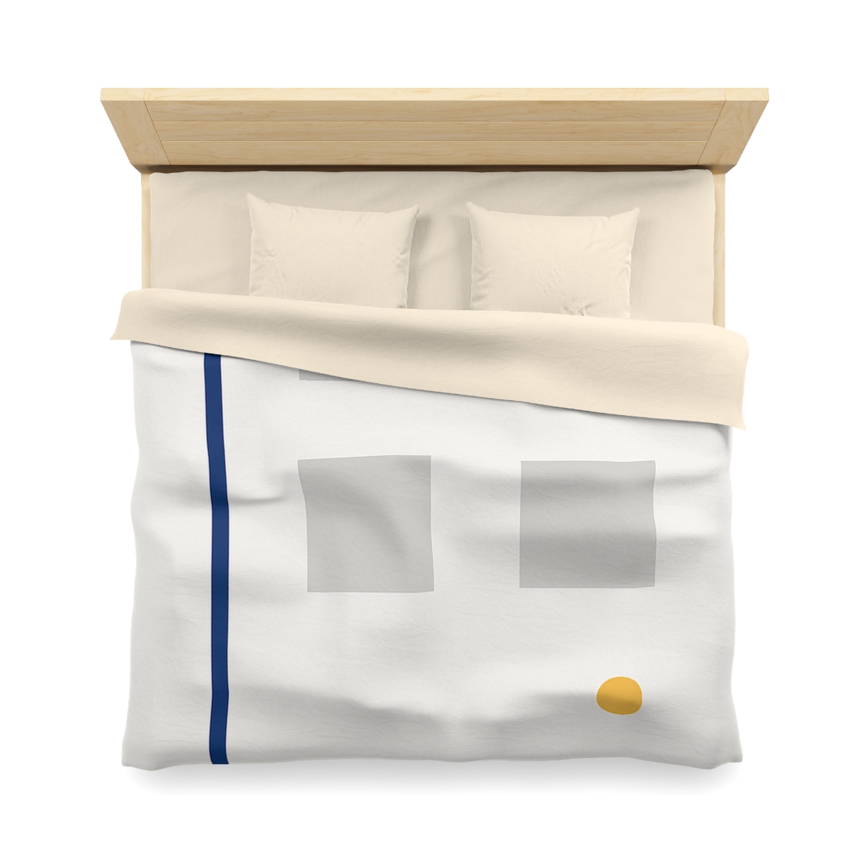 Sparse Grid With Missing Corner And Accent Point trendy bedroom duvets