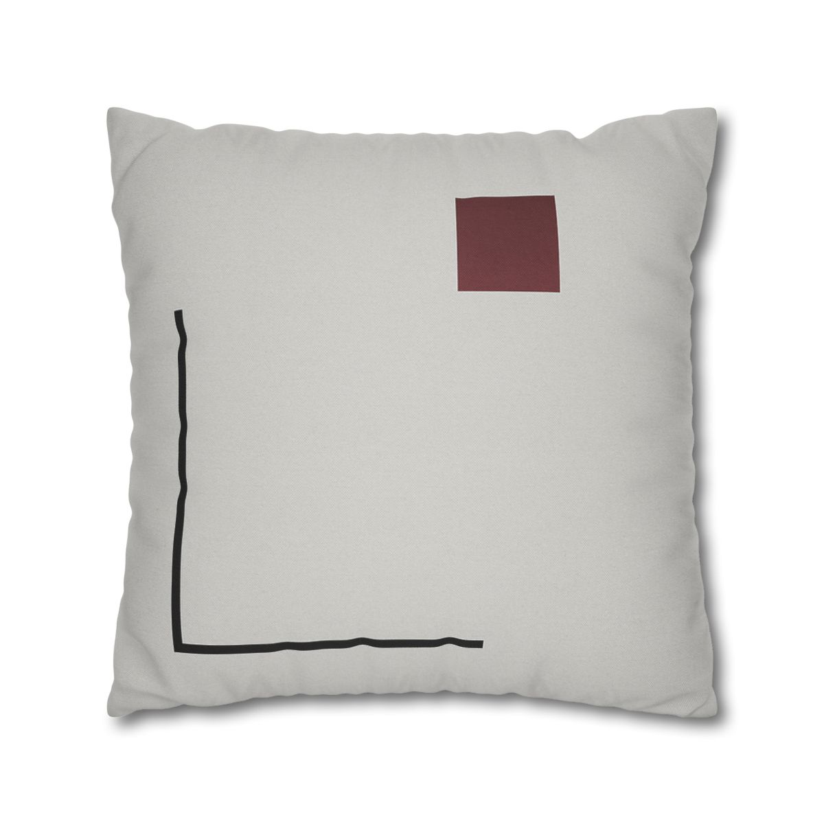 Corner Frame With Floating Square trendy patterned pillow cases