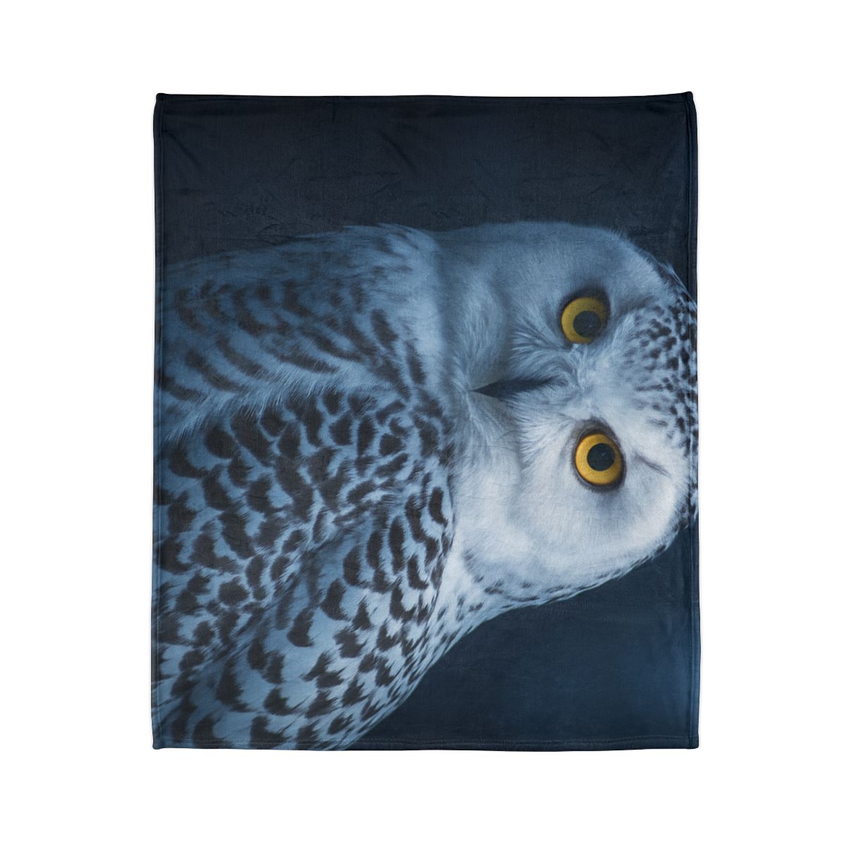 Midnight Watch Snowy Owl stylish throw blankets