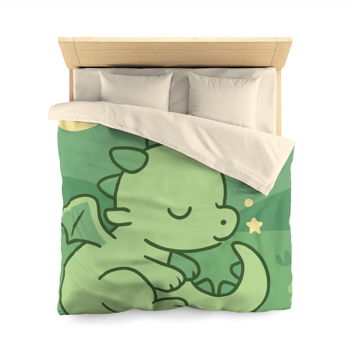 Moonlight Meadow Dragon personalized bedding duvets