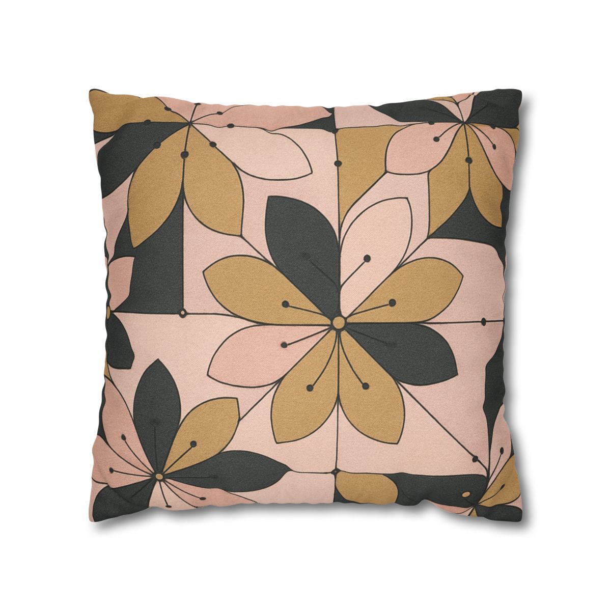 Petal Circuit Mosaic designer print pillow cases