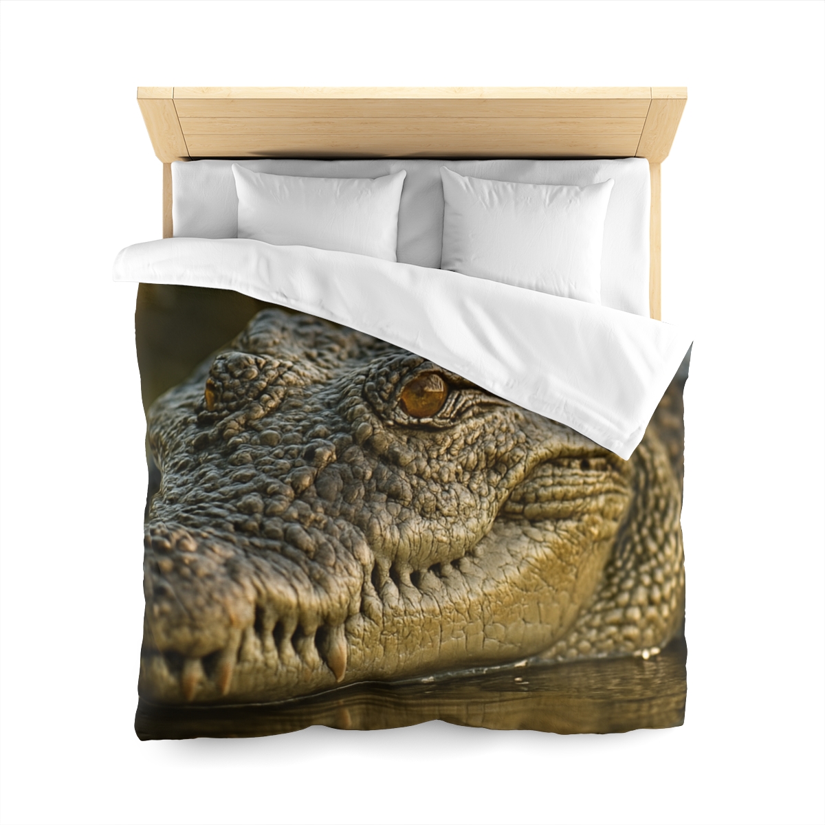 Ember Eye Saltwater Crocodile personalized bedding duvets