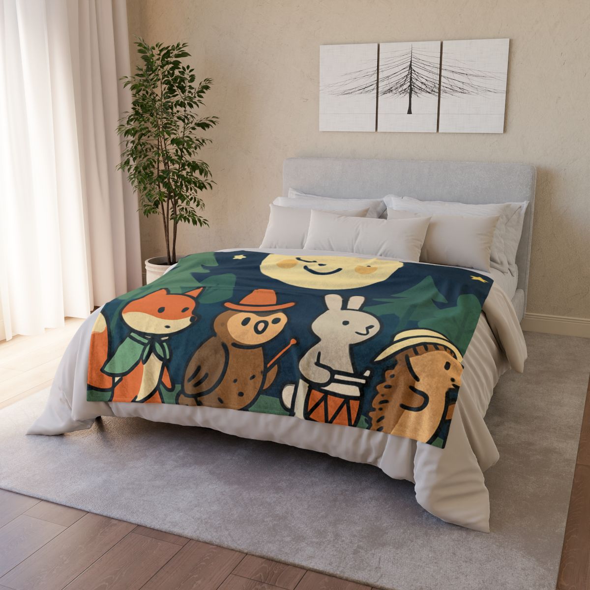 Moonlight Forest Parade warm winter blankets