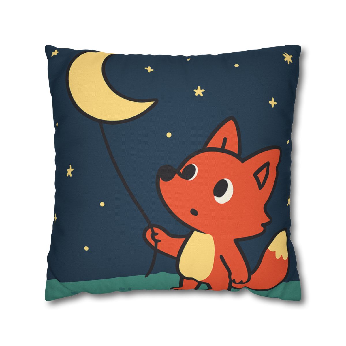 Stargazing Fox And Moon Kite unique gift pillow cases