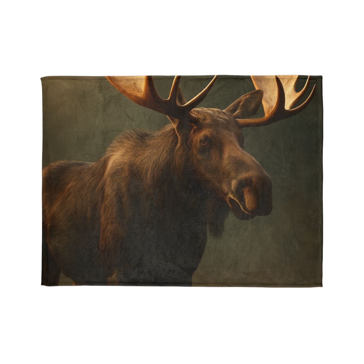 Starlit Crown Moose soft fleece blankets