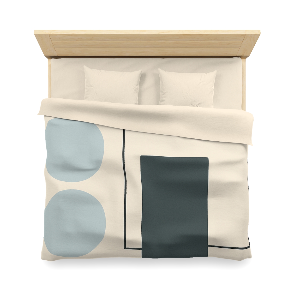 Offset Frame With Two Quiet Discs custom duvets