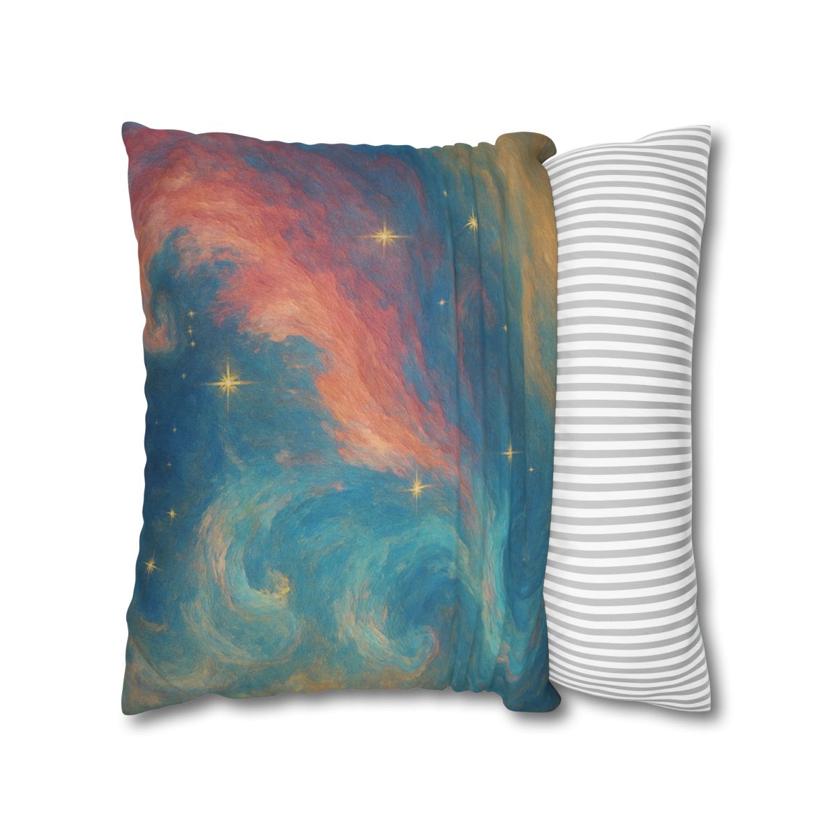 Chromatic Nebula Tidal Bloom stylish decorative pillowcases