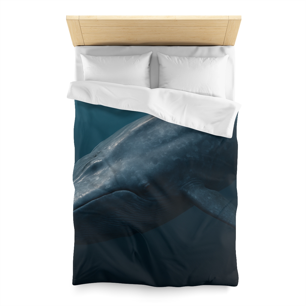 Silent Giant Blue Whale soft comforter duvets