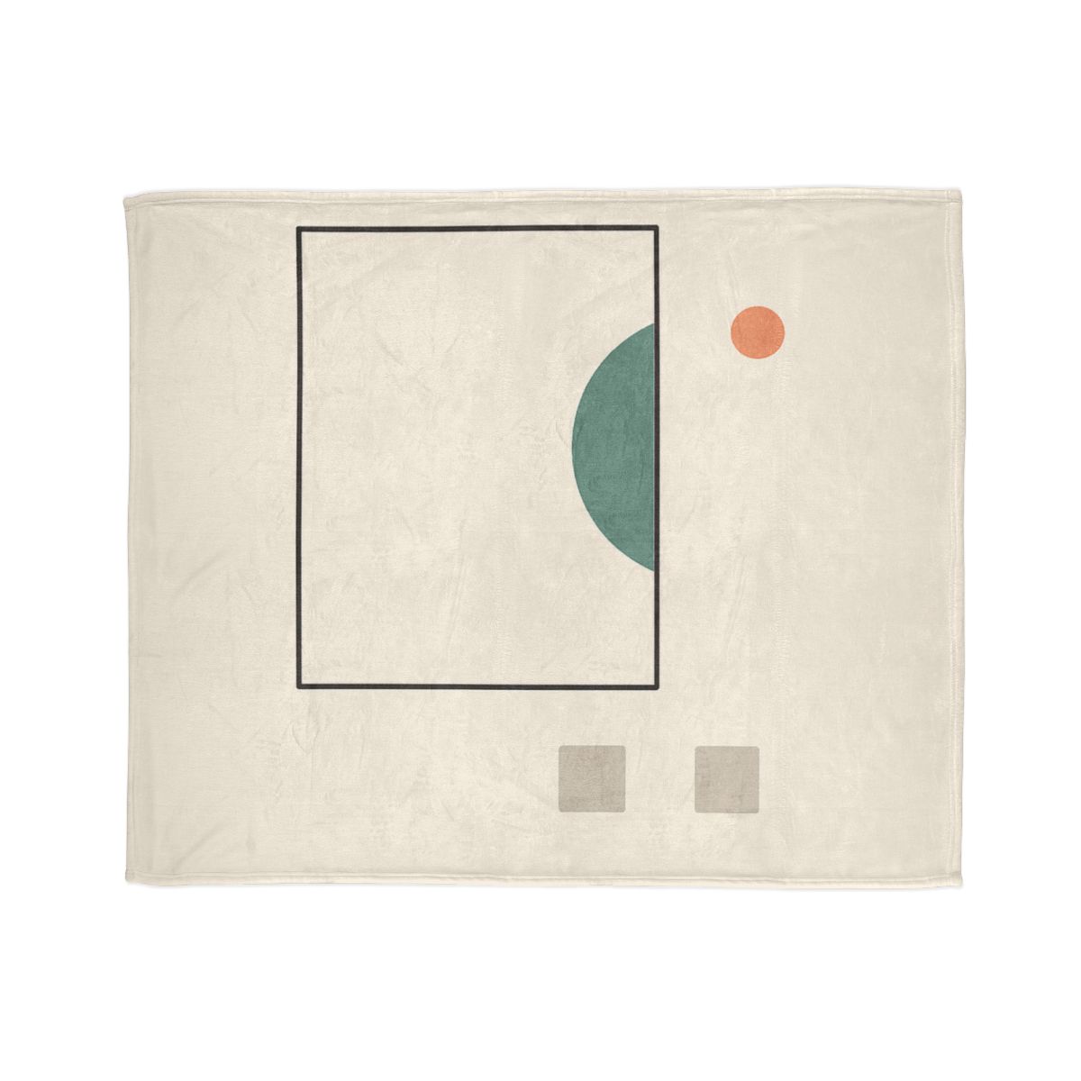 Offset Frame And Crescent Pause designer printed blankets