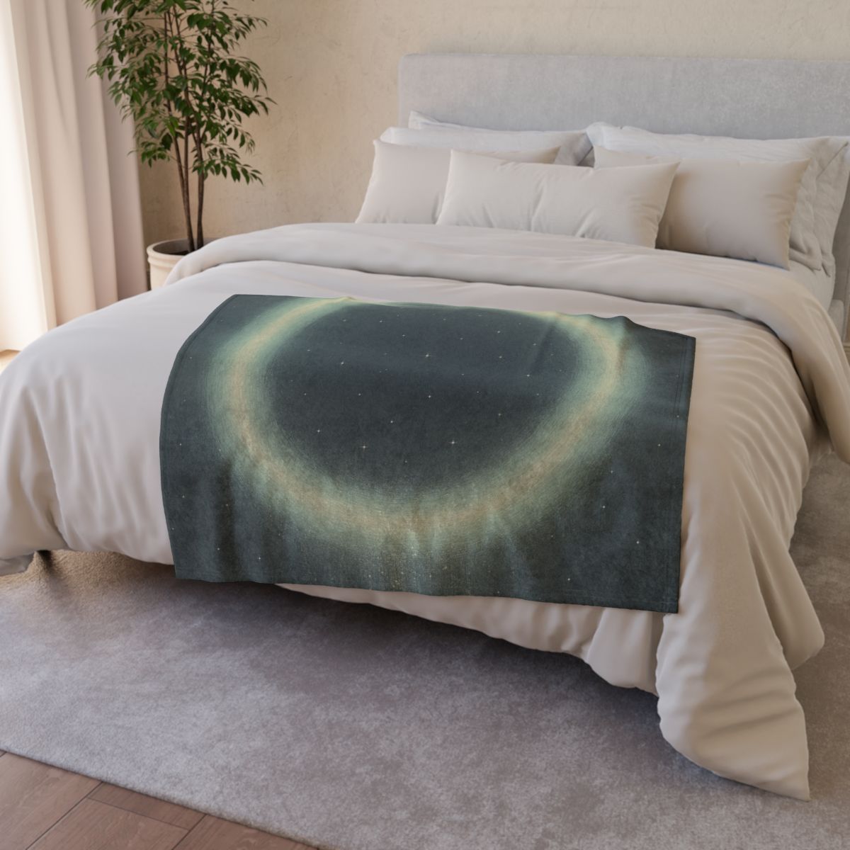 Aurora Dust Halo soft fleece blankets