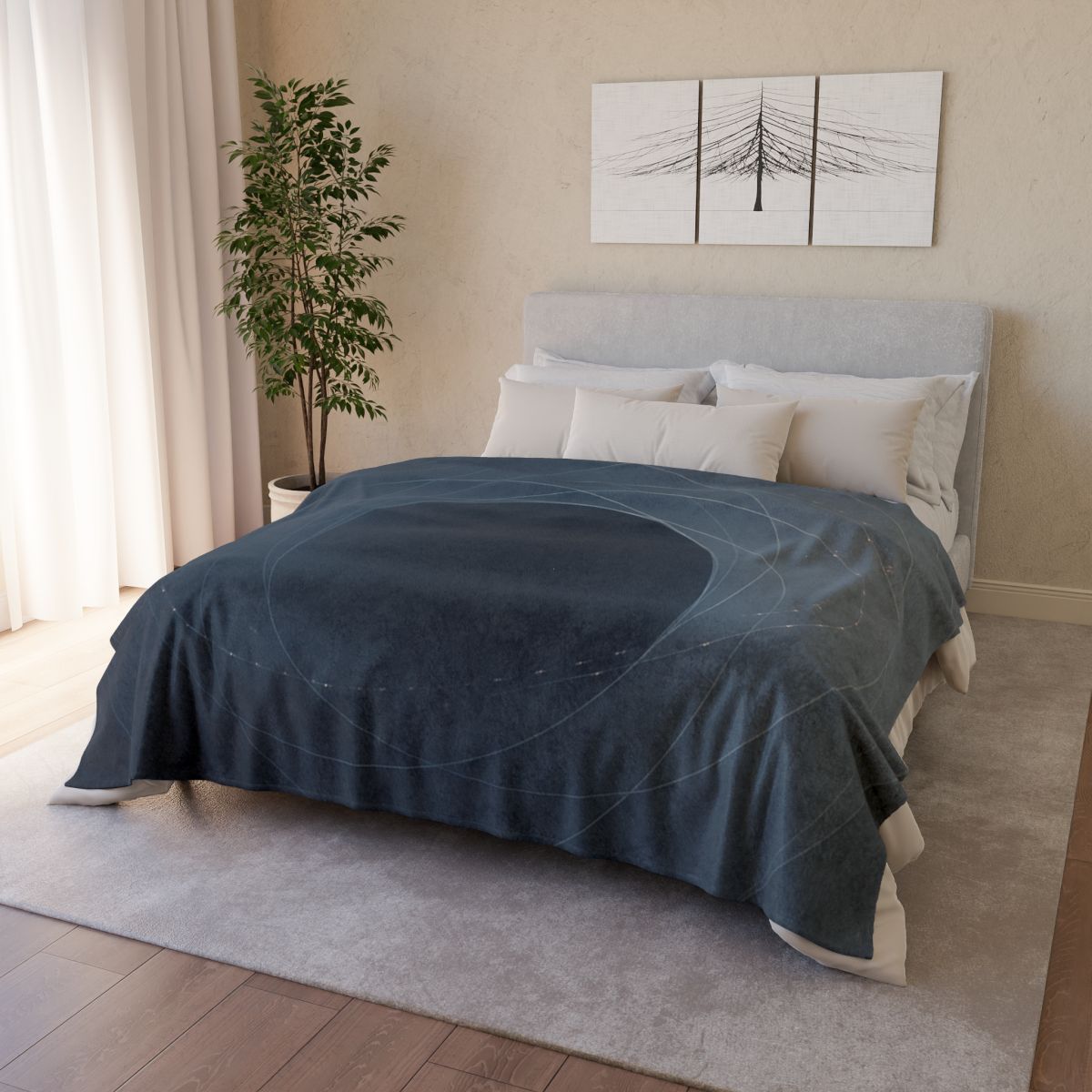 Gravitational Halo Lattice decorative home blankets