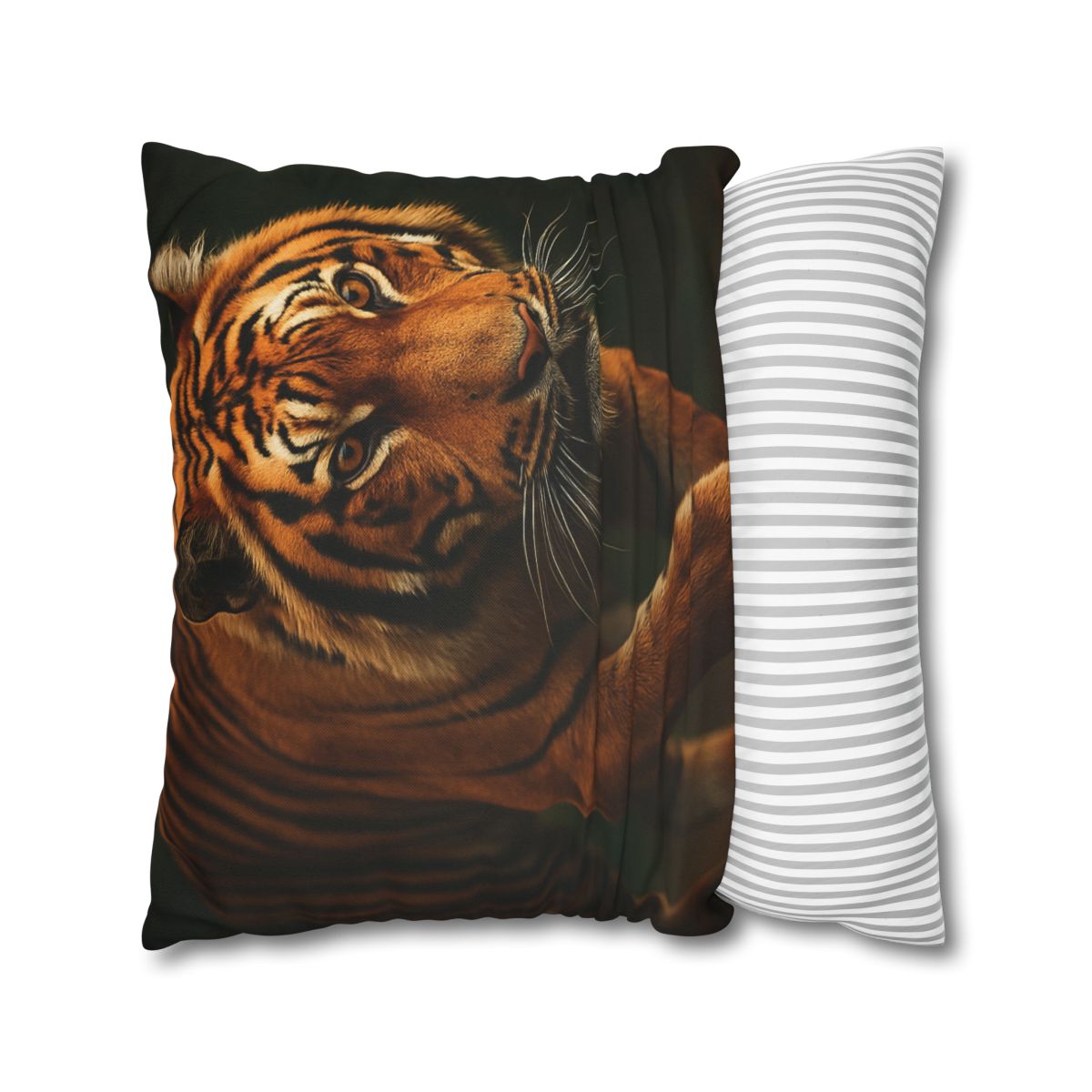 Forest Stalker Bengal Tiger trendy patterned pillow cases