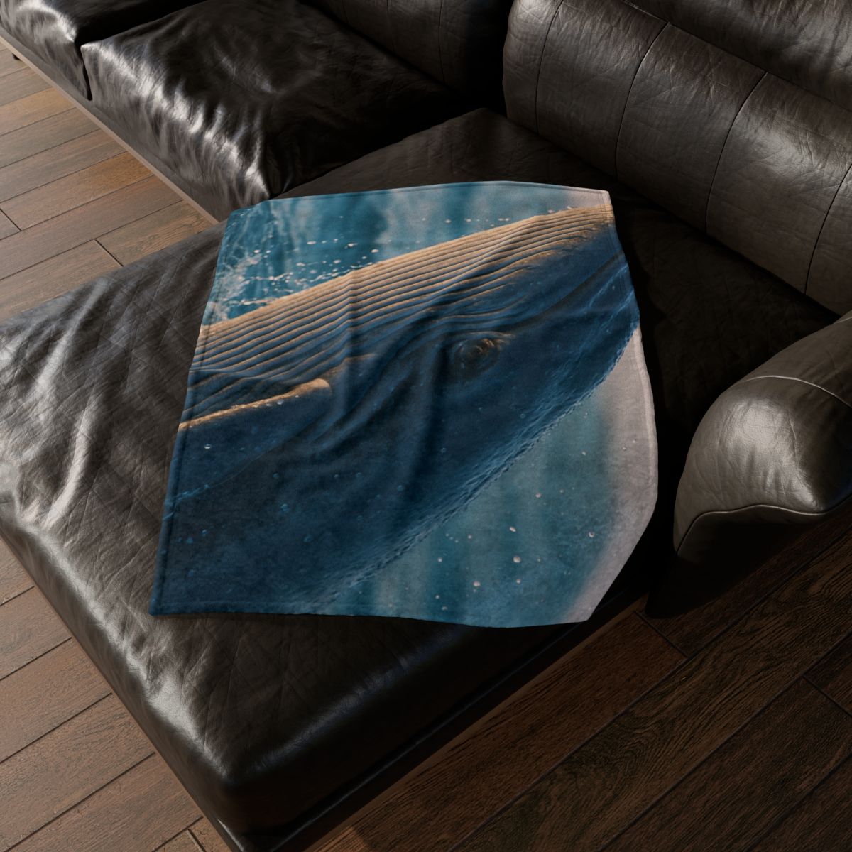 Ocean Song Blue Whale stylish throw blankets