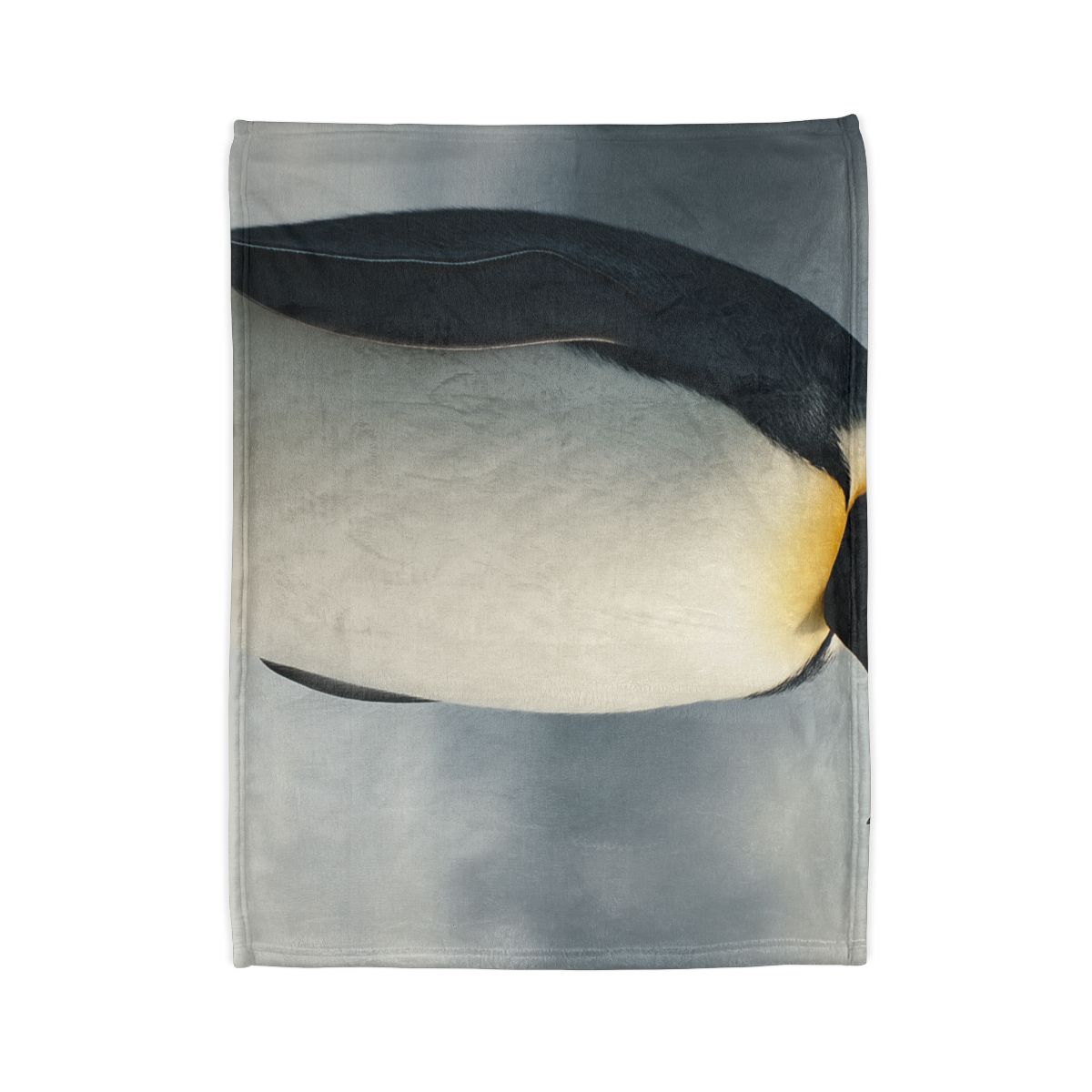 Moonlit Vigil Emperor Penguin personalized cozy blankets