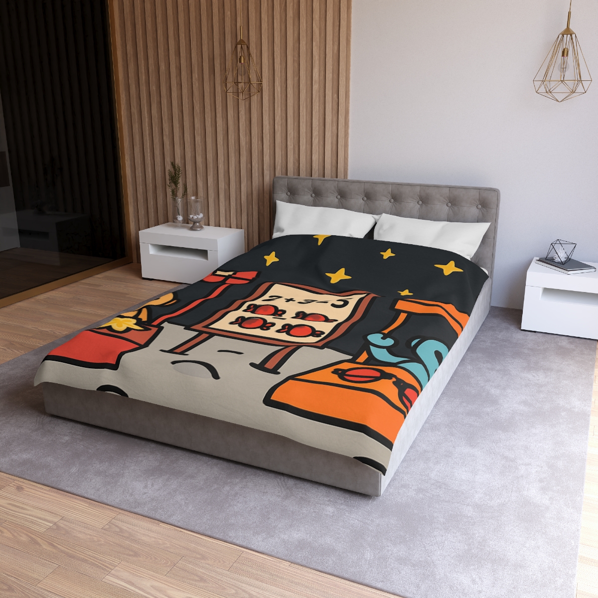 Moonlight Market Run By Friendly Robots warm winter duvets