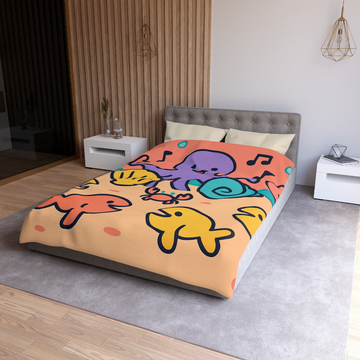 Coral Concert Undersea unique patterned duvets