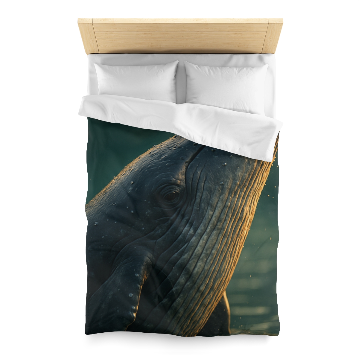 Silver Surge Humpback Whale soft comforter duvets