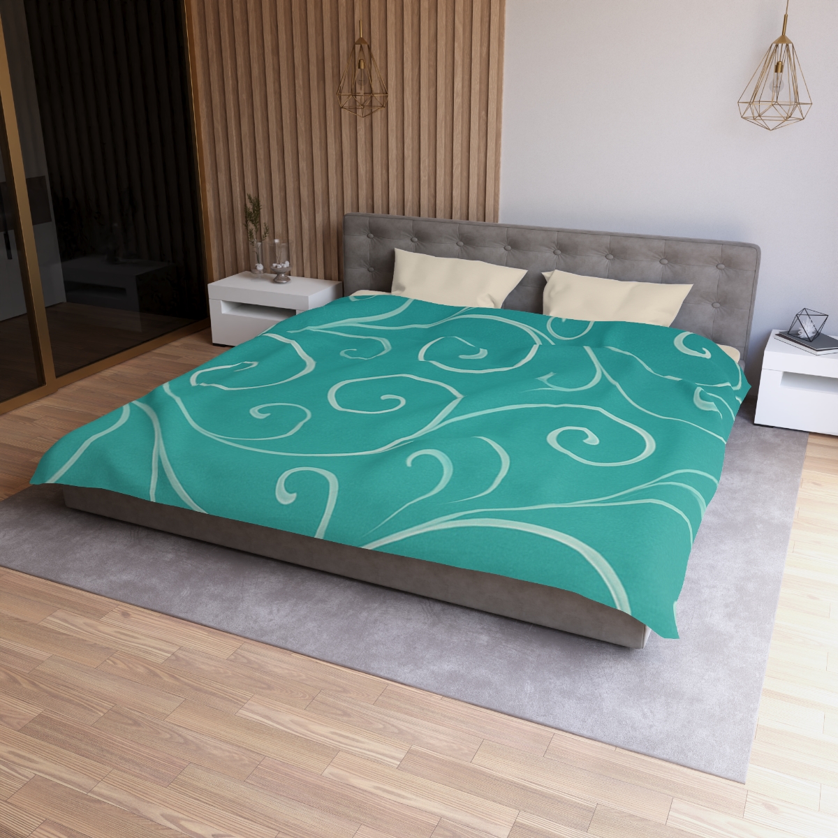 Vine Curl Wave Mesh stylish duvet covers