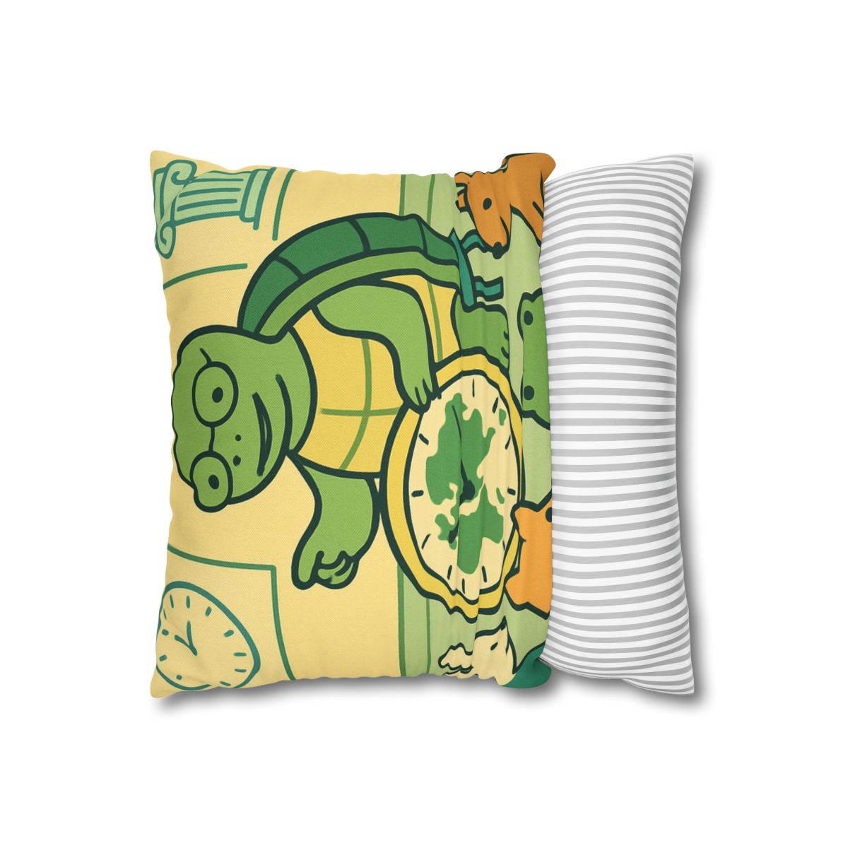 Time-Traveling Turtle School personalized pillow covers