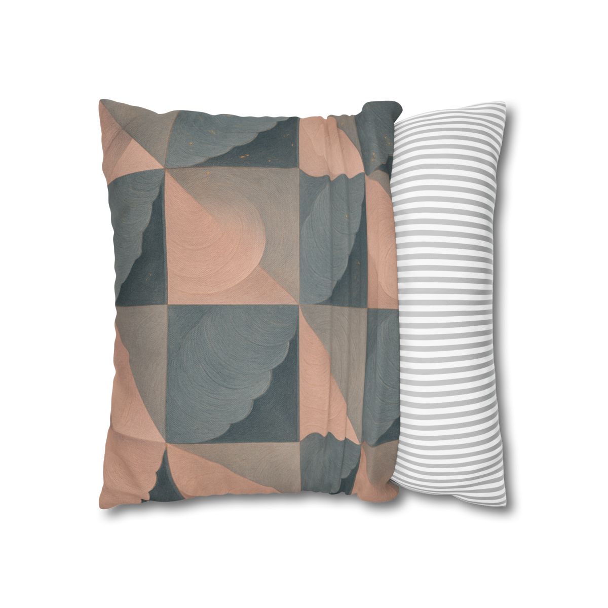Petal Ripple Grid designer print pillow cases