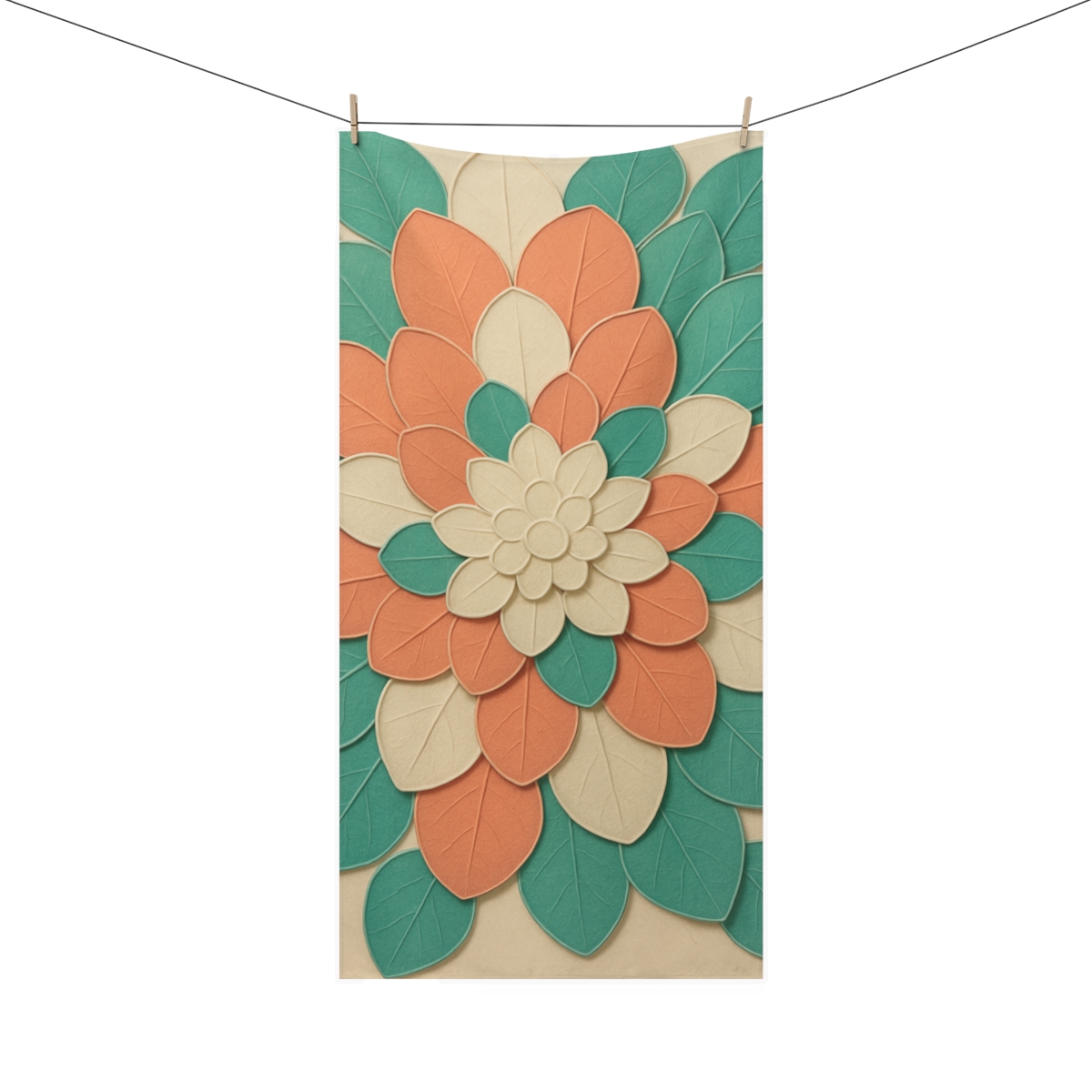 Petal Mosaic Radiant trendy hand towels