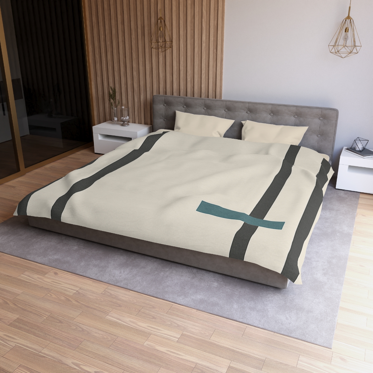 Layered Window Trio custom duvets