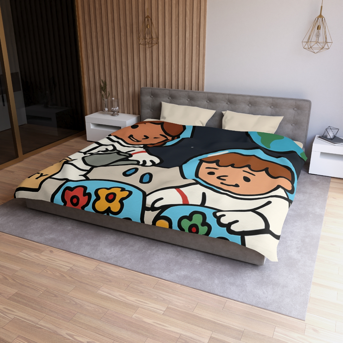 Gravity Garden On The Moon warm winter duvets