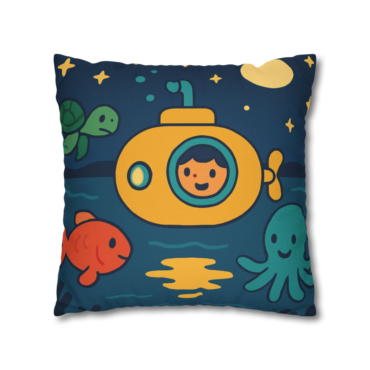Starry Ocean Explorers soft cotton pillow cases