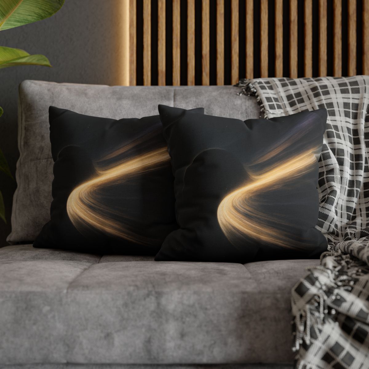Photon River Lens designer print pillow cases