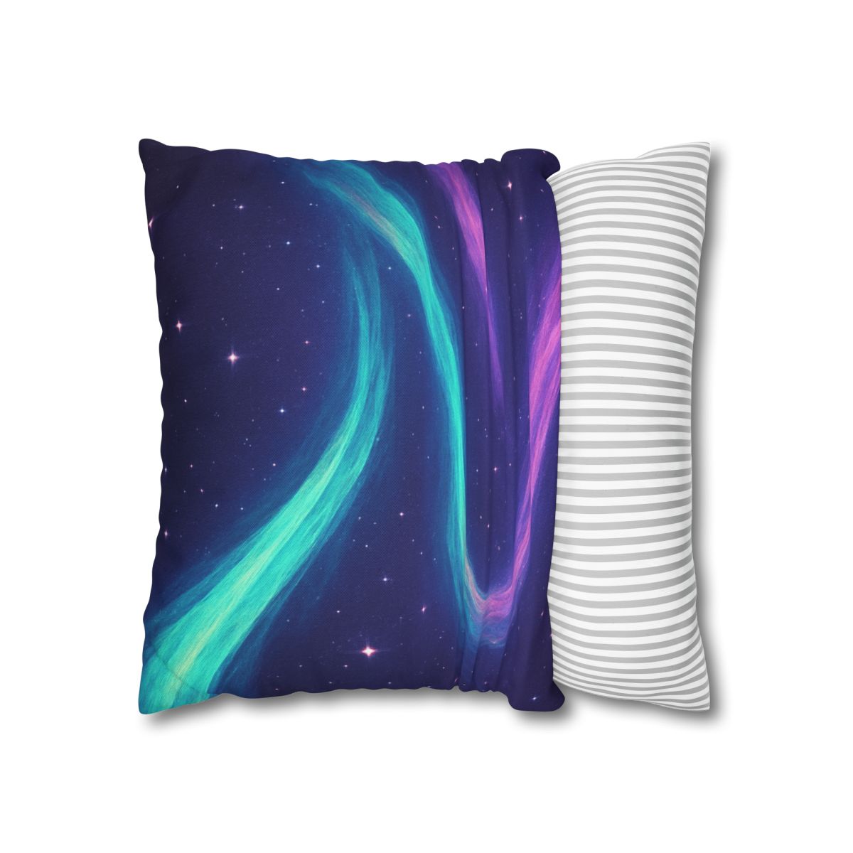 Aurora Plasma Ribbon Drift trendy patterned pillow cases