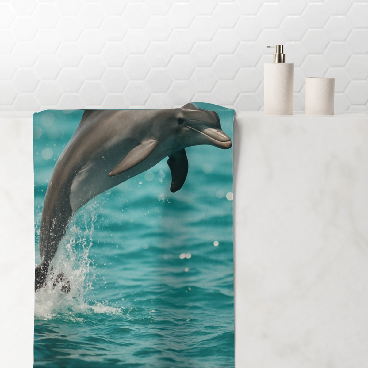 Coral Realm Dolphin unique gift towels