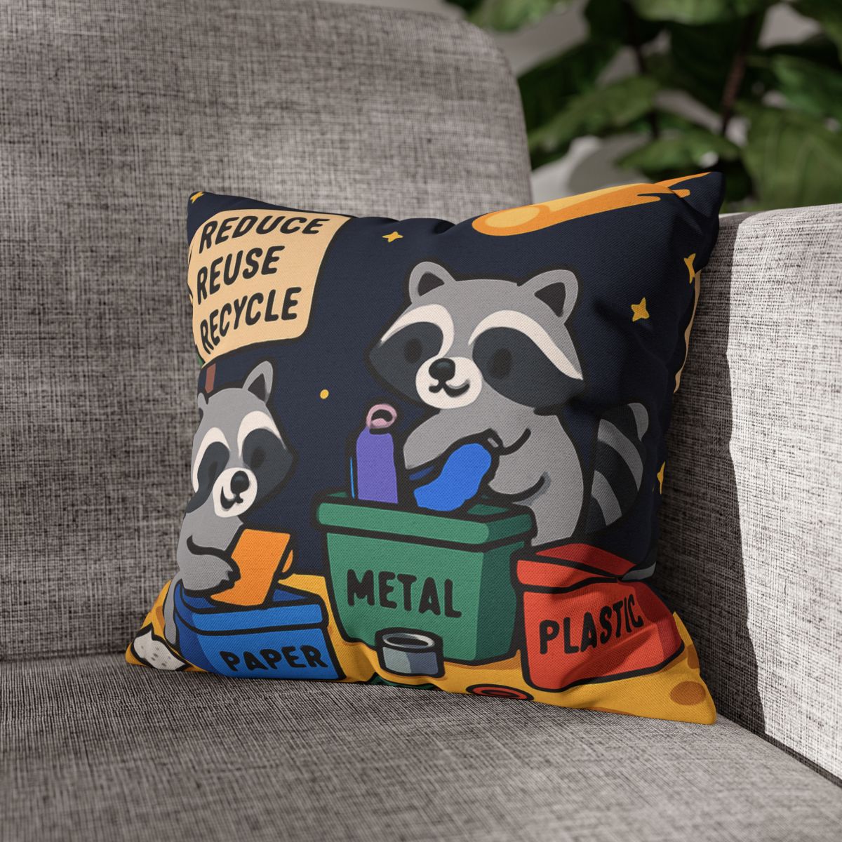 Comet Tail Recycling Rangers trendy patterned pillow cases