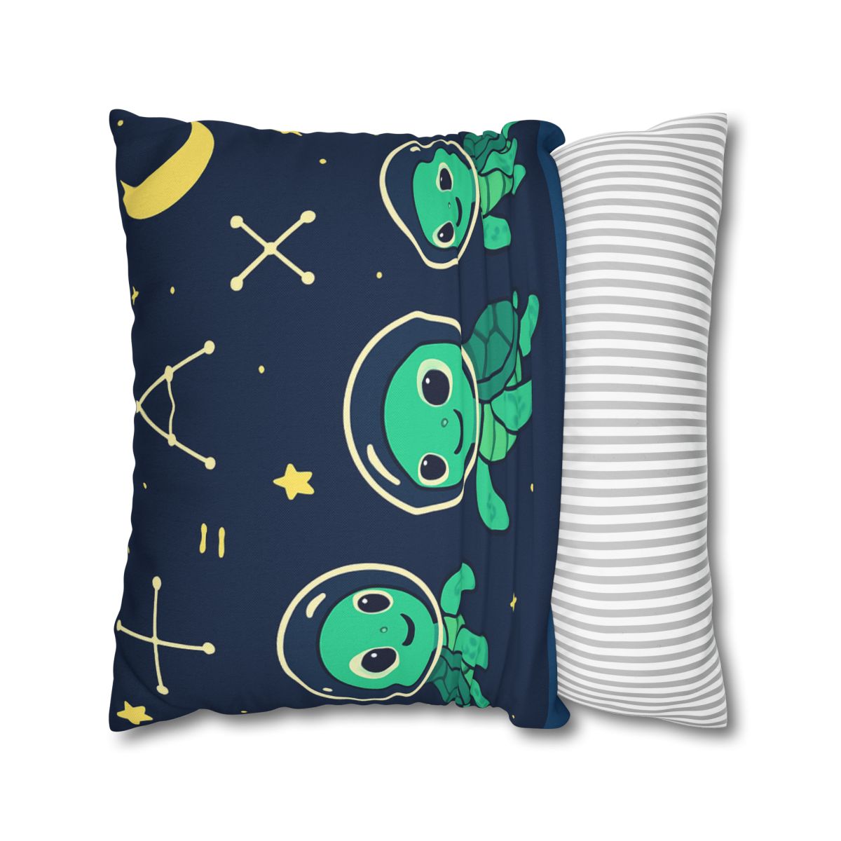 Space School Of The Curious Sea Turtles designer print pillow cases