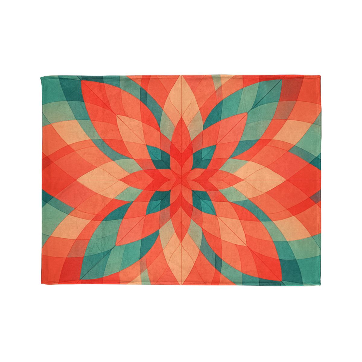 Petal Prism Overlap soft fleece blankets