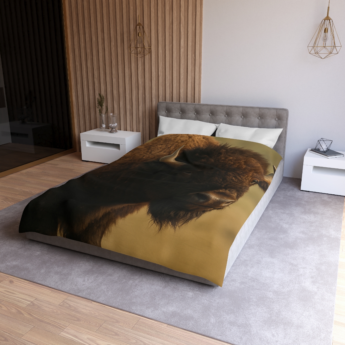 Thunder Stillness American Bison duvets for gifts