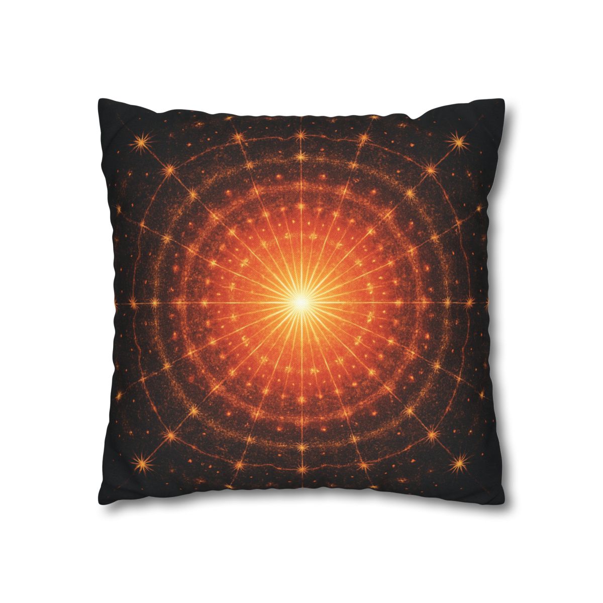 Photon Burst Mandala soft cotton pillow cases