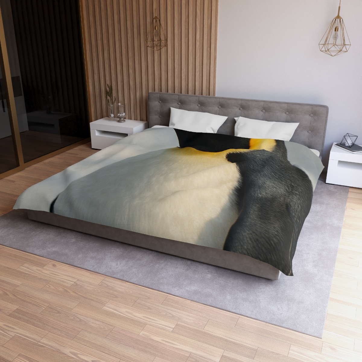 Aurora Drift Emperor Penguin stylish duvet covers